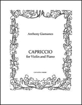 Capriccio for Violin and Piano P.O.D. cover